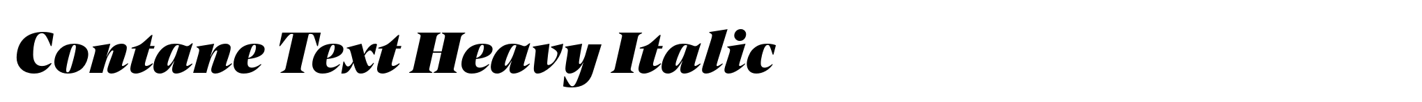 Contane Text Heavy Italic image